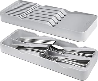 Compact Silverware Drawer Organizer  Cutlery Tray and Utensil Holder  Sturdiness - Compare price