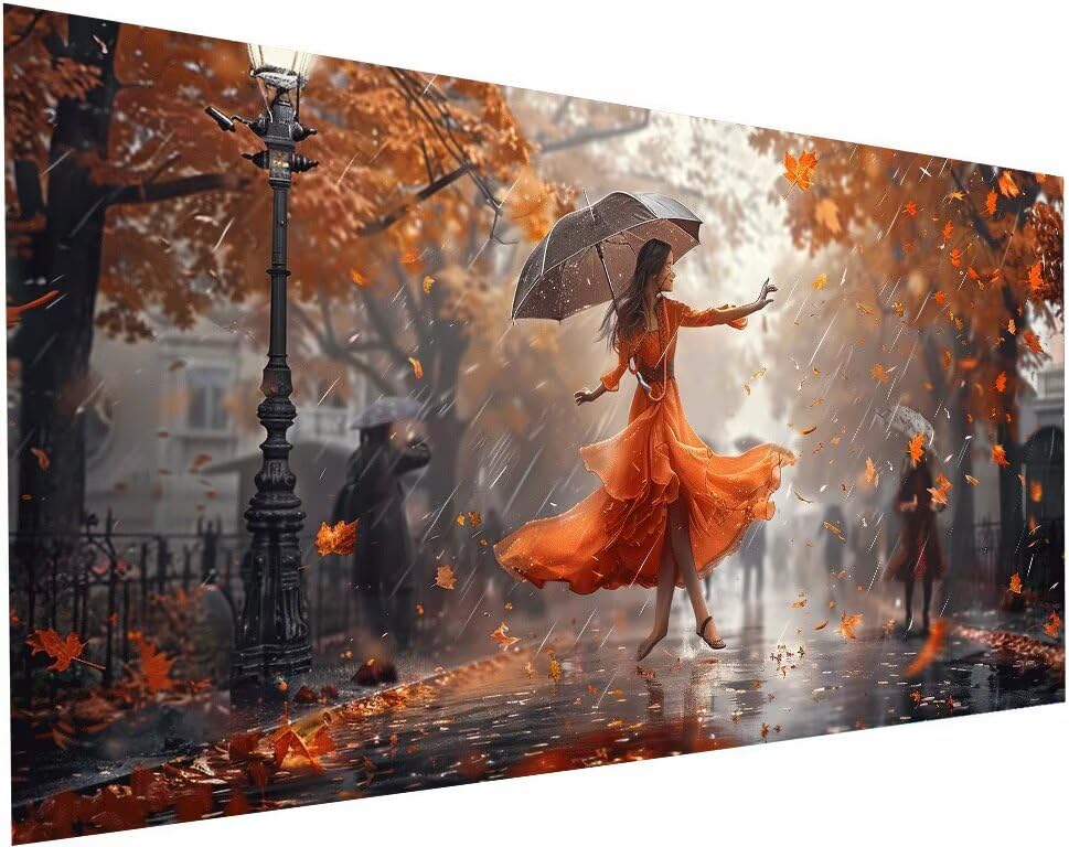Activite manuelle adulte anti-stress avec grand diamond painting de rue 5D
