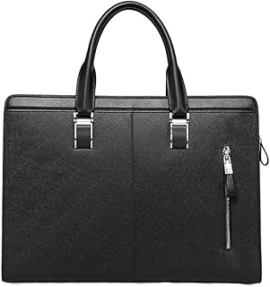 QZH Cartella da Lavoro per Uomo Borsa da Viaggio Vintage da Donna Borsa da Viaggio per Uomo Borsa da Lavoro in Pelle spaziosa con Multi-Scomparto Borsa a Tracolla Borsa da Lavoro da la