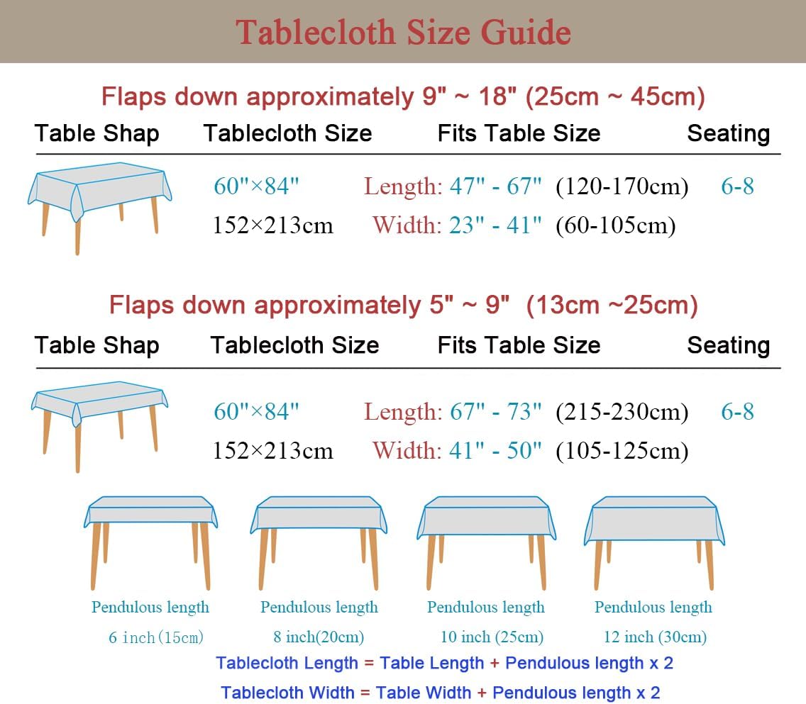 Floral Print Rectangle Tablecloth 60 x 84 Inch Stain Resistant and Waterproof Wine Table Cover for Kitchen Dining Indoor Outdoor Buffet Tabletop Decoration (Beige Background & Mauve Flowers)