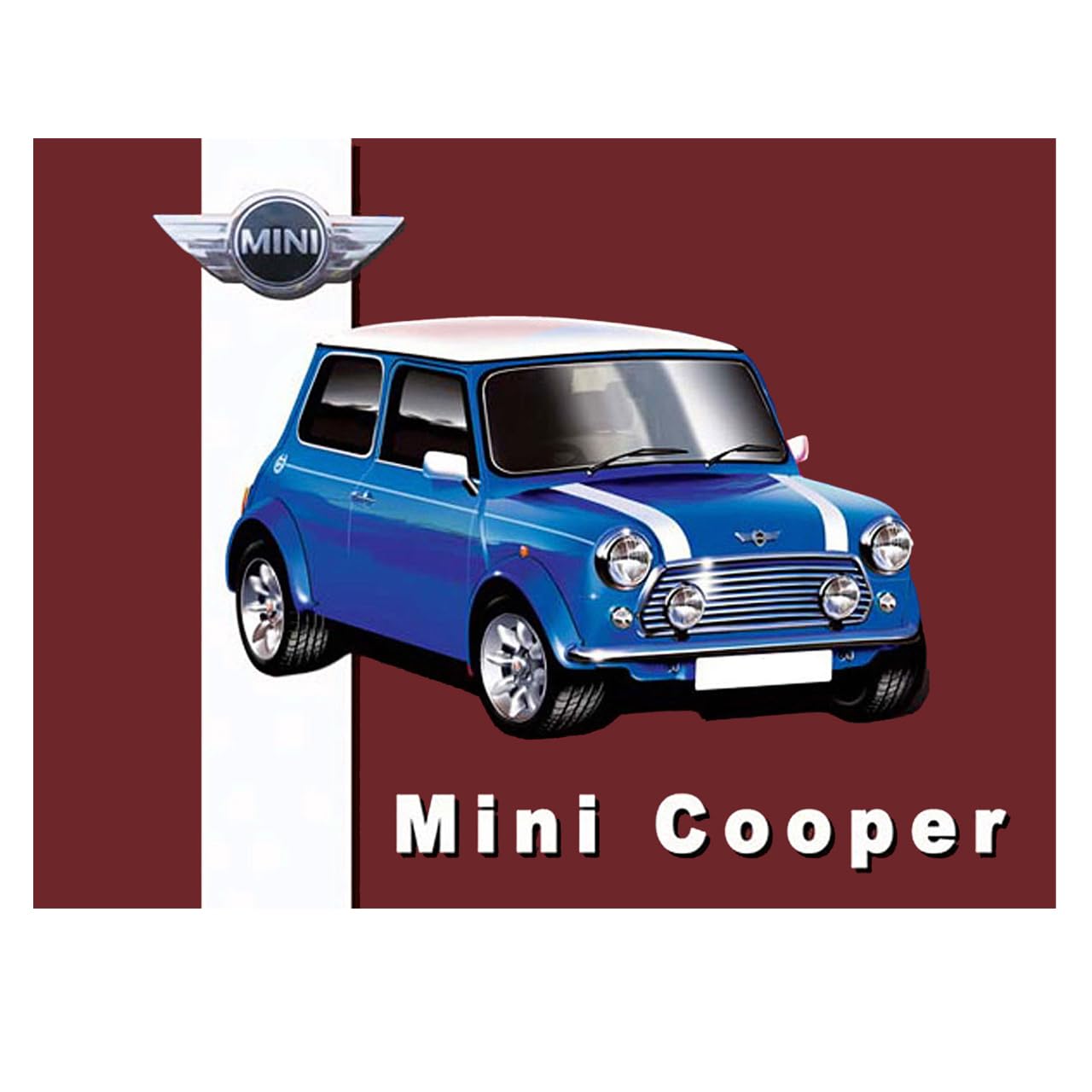 Retro Mini Car Garage Sign Metal Plaque Home Bar Pub Man Cave Shed Garden Vintage Sign Ref3163 (8x6 inches (Approx) 20cmx15cm)