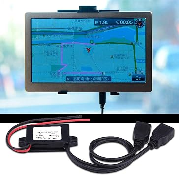 DC 12V to 5V Converter Module, 3A DC 12V to DC 5V Converter Dual USB Adapter Converter Module for Car Motorcycle Phone (1Pcs)