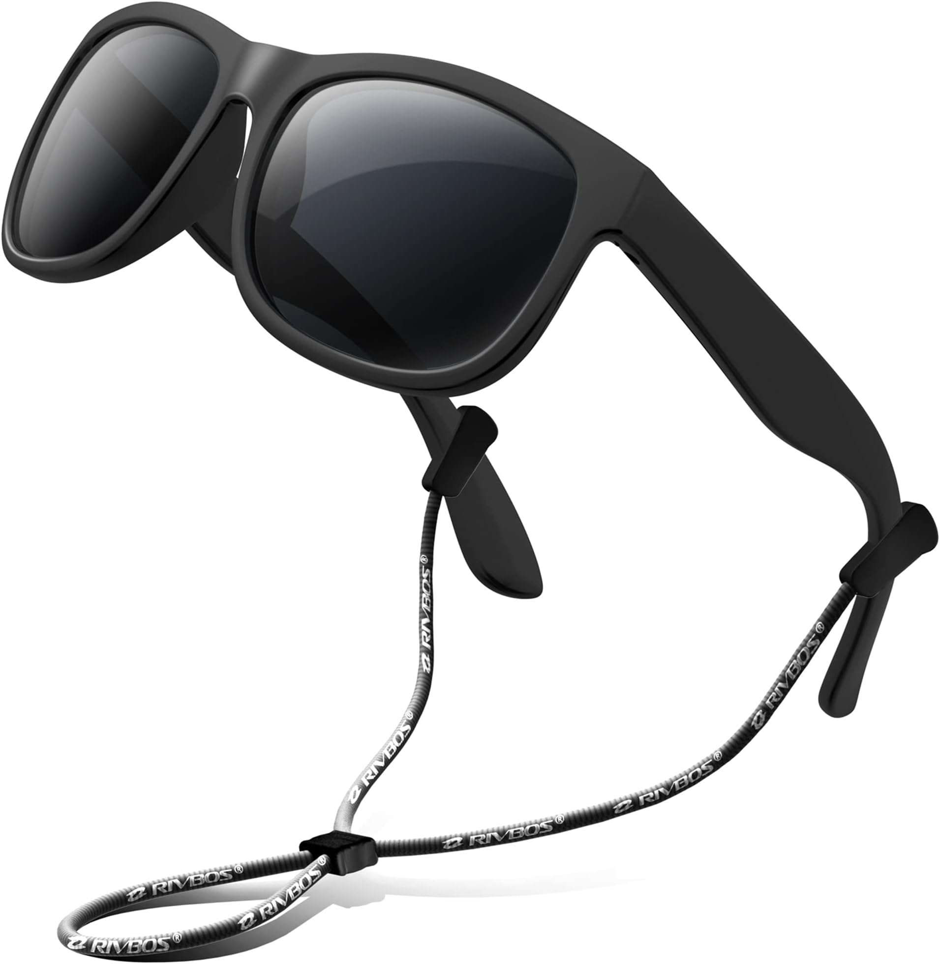 - Kids Sunglasses with Strap Polarized UV Protection Flexible Rubber Shades for Boys Girls RBK023