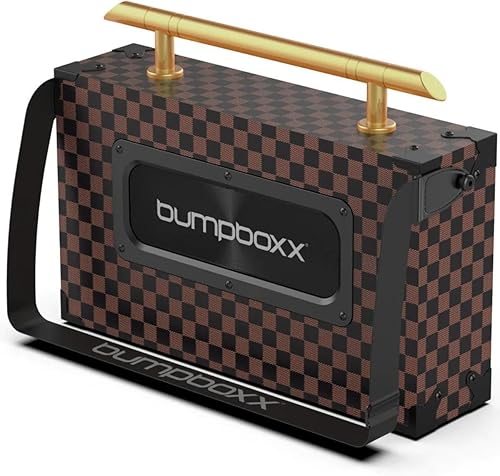 Miniatura 3 de Bumpboxx Bluetooth Boombox Ultra Plus  Boombox retro con altavoz Bluetooth  Incluye batería de litio recargable, correa de transporte y micrófono