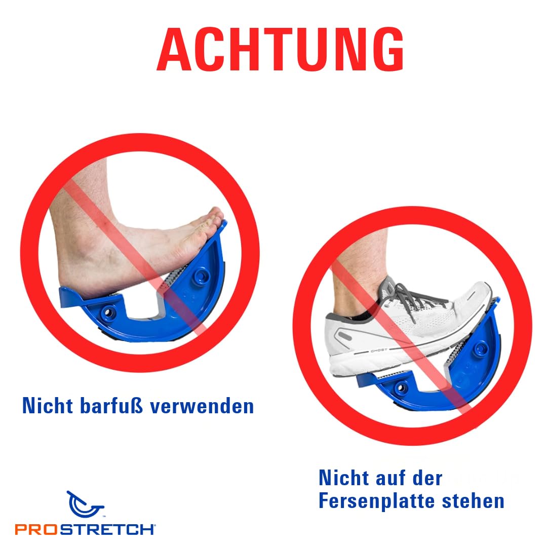 ProStretch Original Waden- & Fußdehner – Lindert Fersenschmerzen, Plantarfasziitis, Achillessehne – Rutschfest, Bis Größe 47