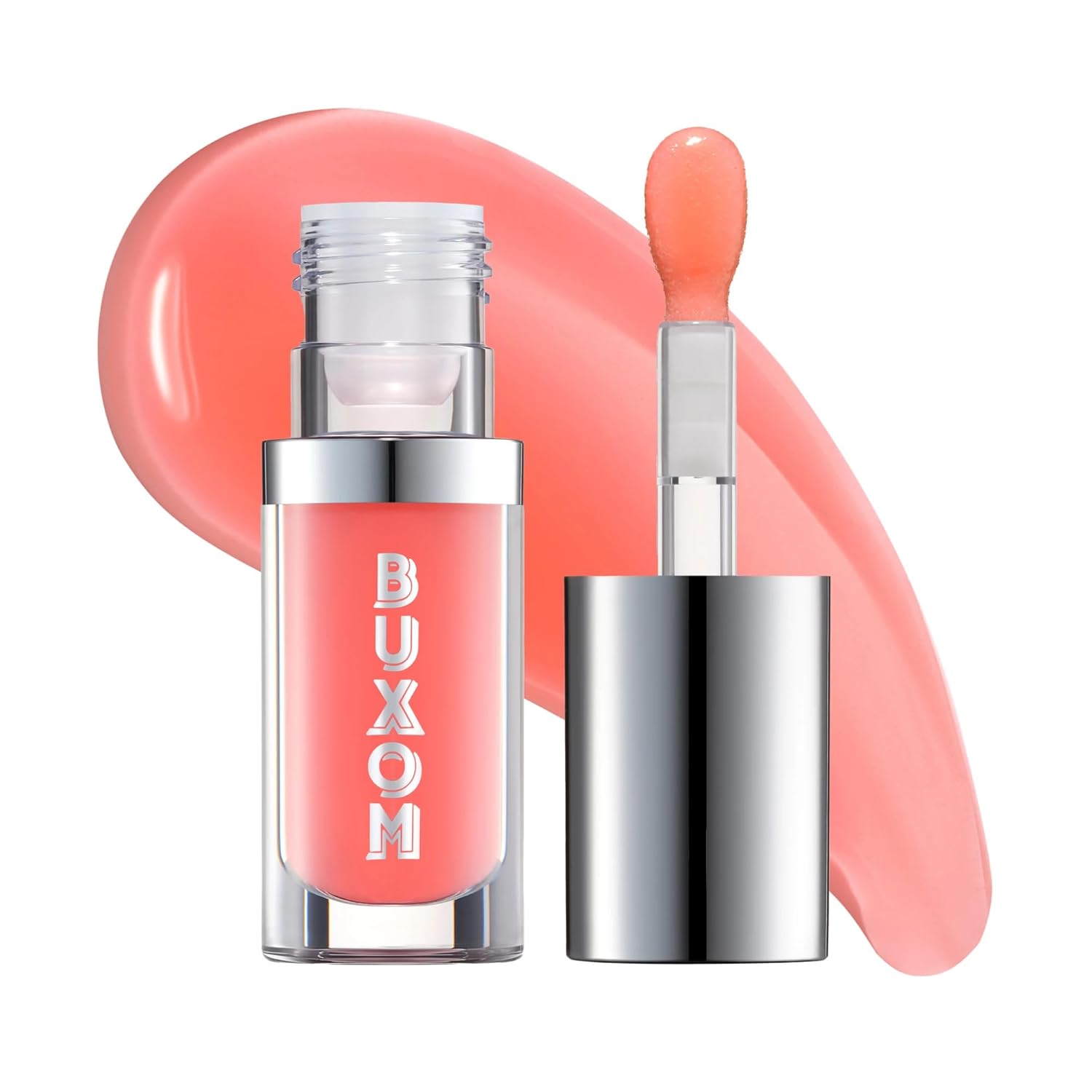 BUXOM Full-On Plumping Glossy Lip Oil, Nourishing & Hydrating Tinted Lip Gloss, Juicy High-Shine Finish, Non-Sticky Formula, Cruelty-Free