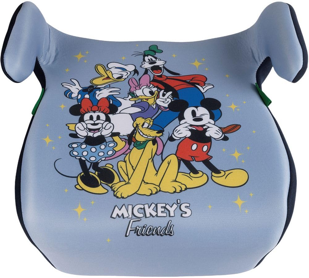 Siège De Voiture Mickey And Friends I-Size ECE R129 Pour Enfant, 126 à 150 Cm, 22 à 36 Kg, 6 à 12 Ans, Groupe 3, Léger Et Facile à Transporter, Amovible Et Lavable
