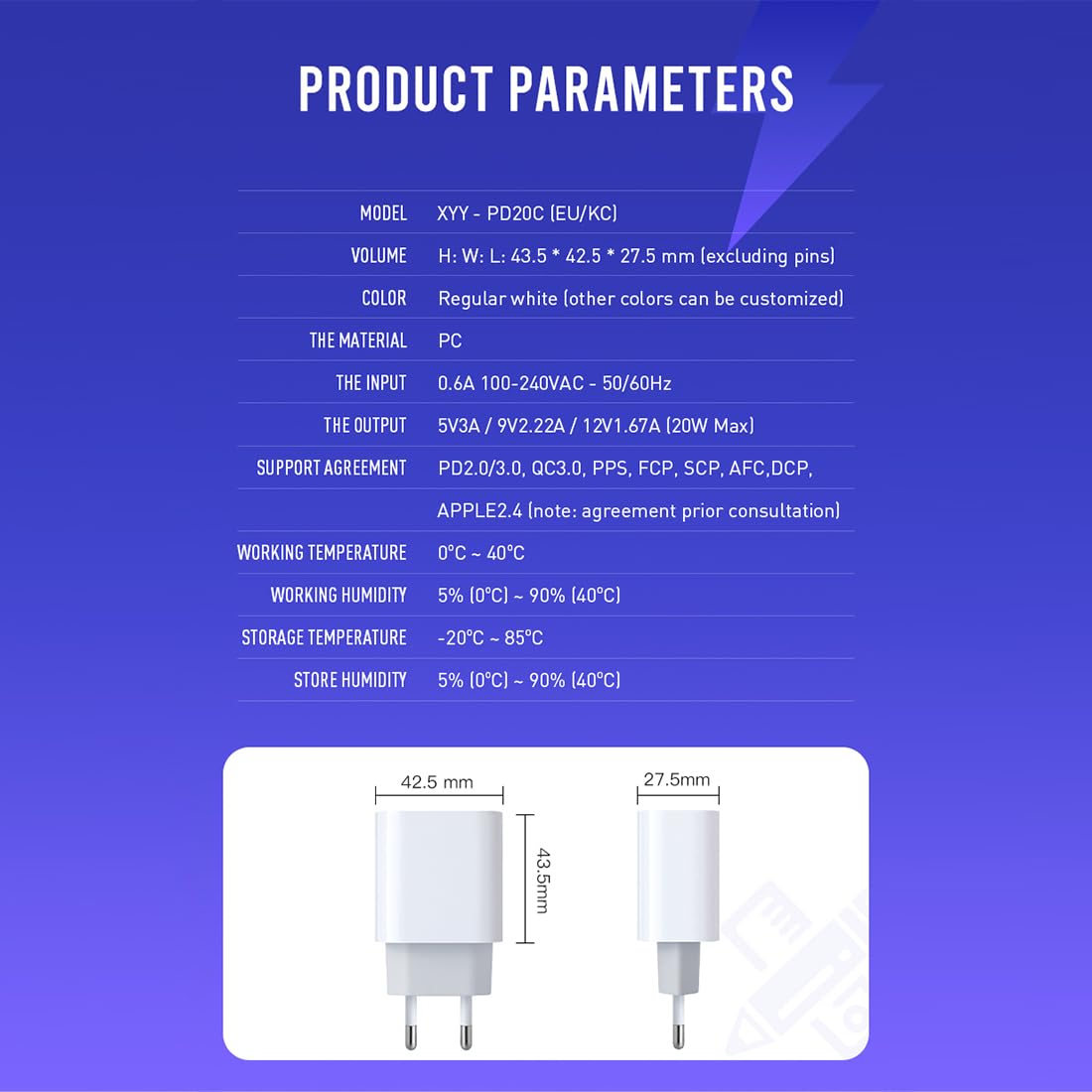 LIBOM USB-C 20W Ladegerät – PD 3.0, Kompakt, Für IPhone, Samsung & Mehr, Mit Sicherheitsschutz