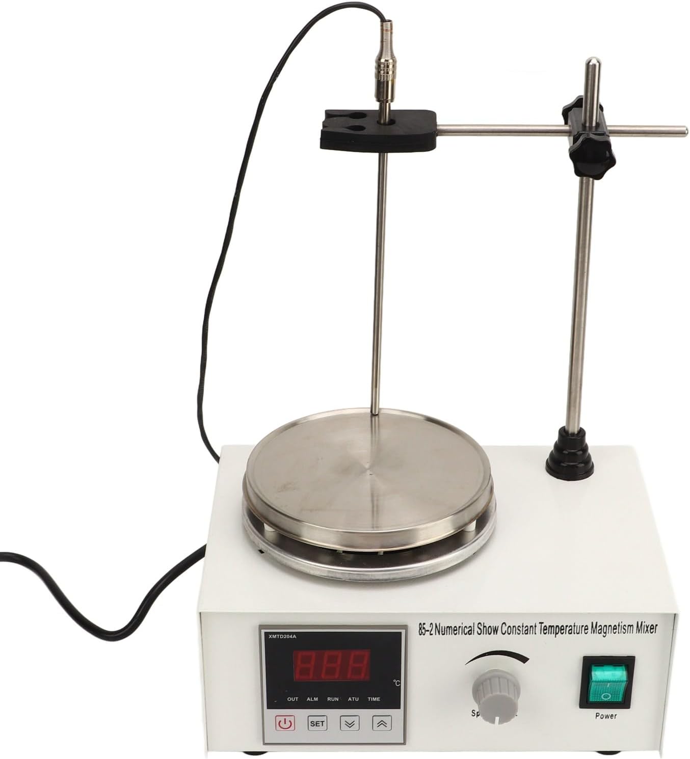 BROLEO Digital Magnetic Stirrer, 200W 0-2400RPM Digital Hotplate with Temperature Display, 25W Powerful DC Motor, Stable Structure Magnetic Stirrer Hot Plate for, Chemical (UK Plug