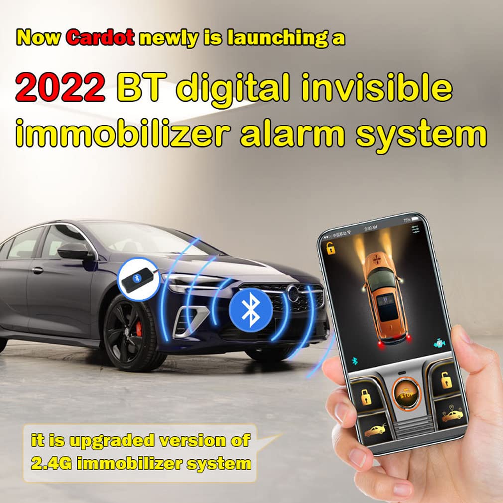 XRC TECH Mini teléfono Bluetooth inmovilizador sistema bloqueo de la electricidad de aceite Seguridad 3 cables conexión para todos los coches