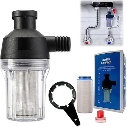 Filtro de sedimentos giratorio, filtro de agua de sedimentos reutilizable, con pantalla de malla 250, junta y llave a prueba de fugas, para