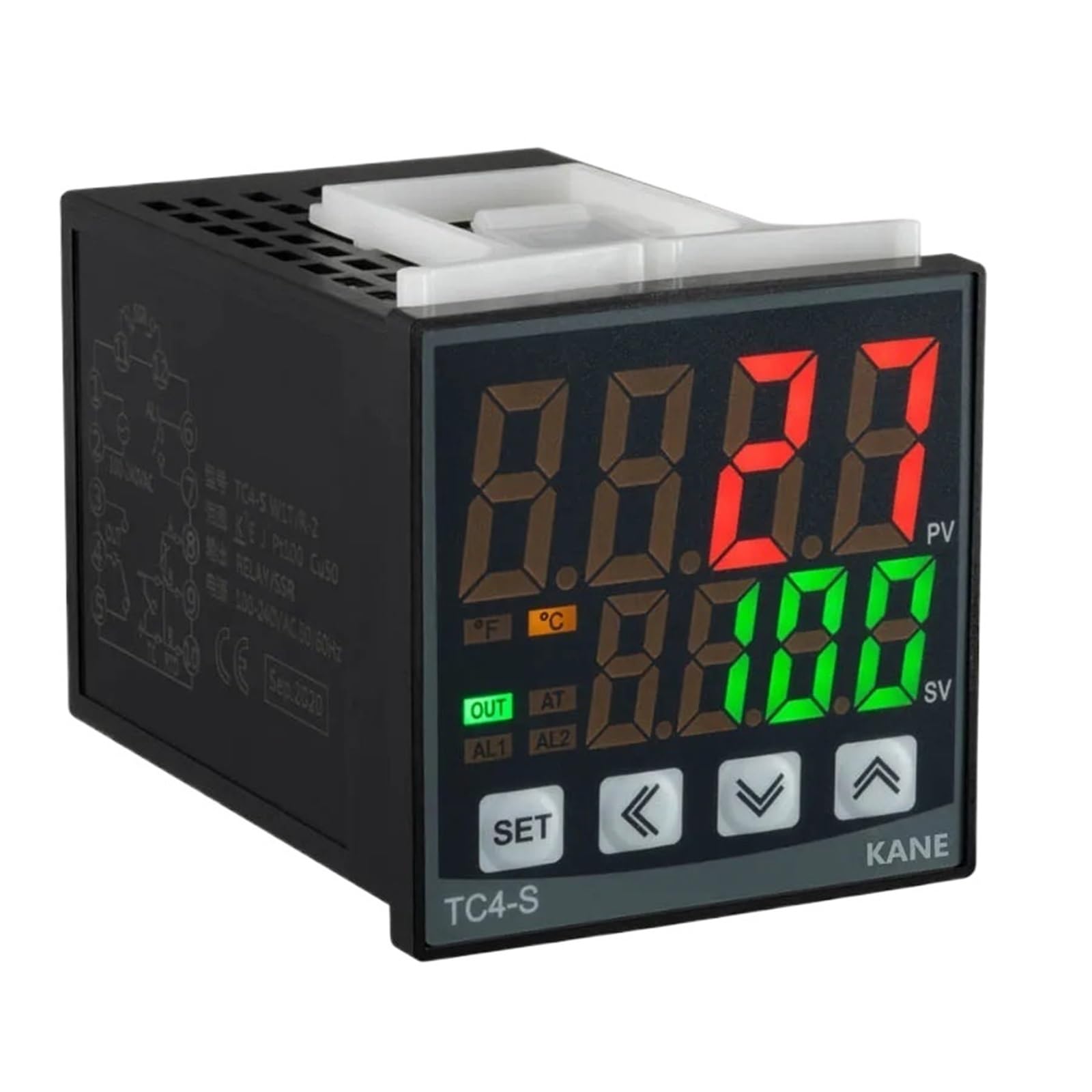 TQSKA Termostato PID Digitale TC4 regolatore di Temperatura 220V Controllo della Temperatura PLC di Riscaldamento(48x48 Relay And SSR)