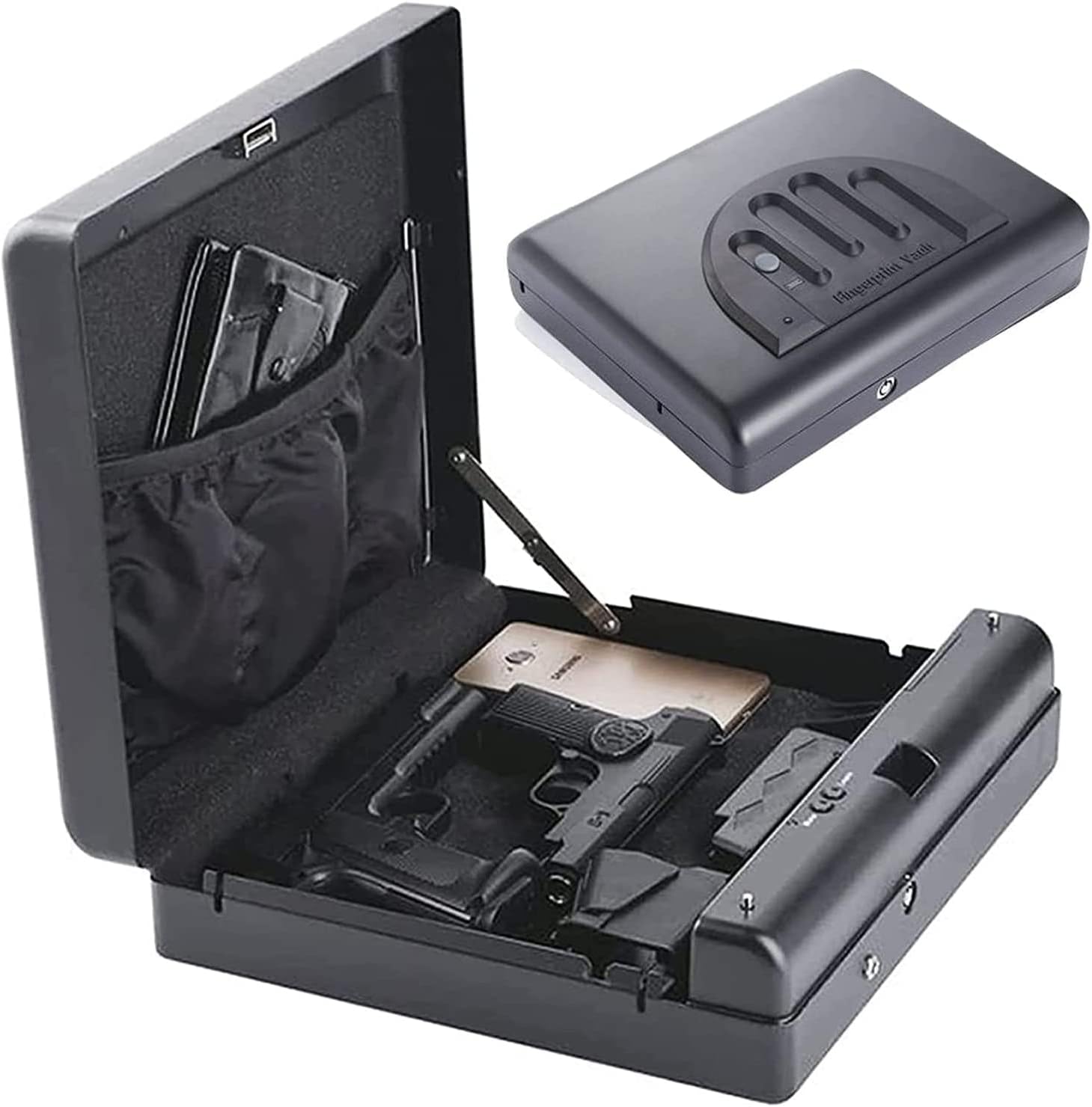 Gun Safe, Handgun Safe Fingerprint Biometric Smart Pistol Safe