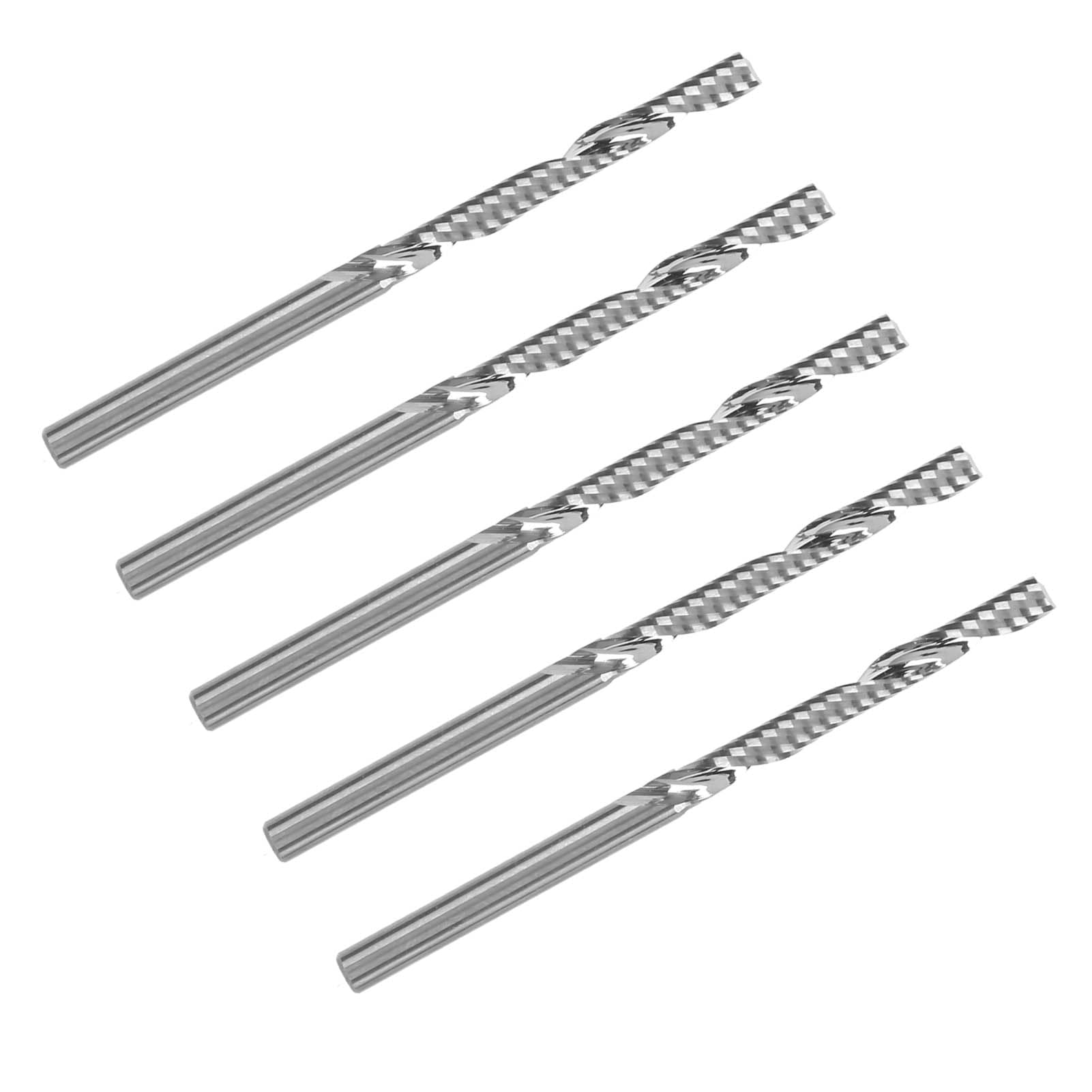 Fafeicy 5-teiliges Hartmetall-Spiralfräser-Set, 3,175 Mm Schaft
