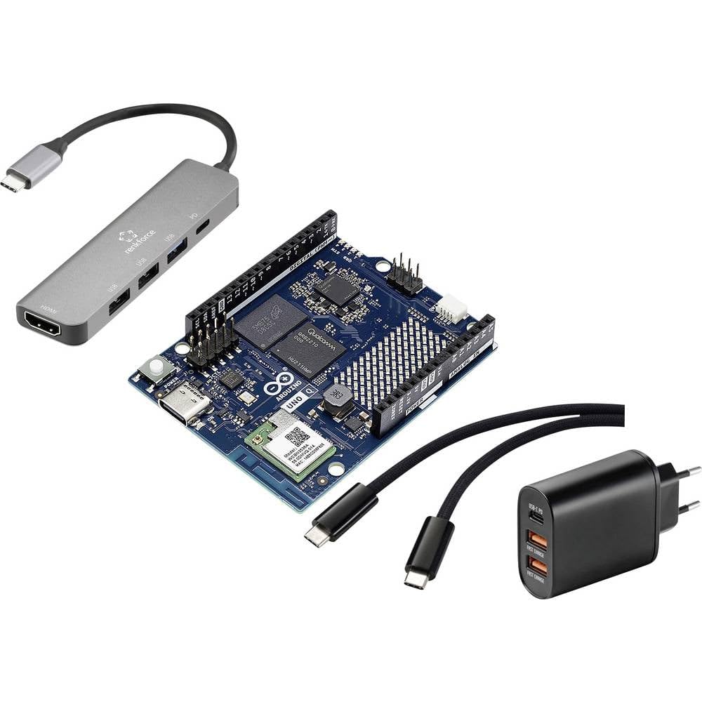 TRU COMPONENTS Fiore Arduino UNO Q Set (4 GB / 32 GB eMMC) 4 x 2.0 GHz inkl. Netzteil
