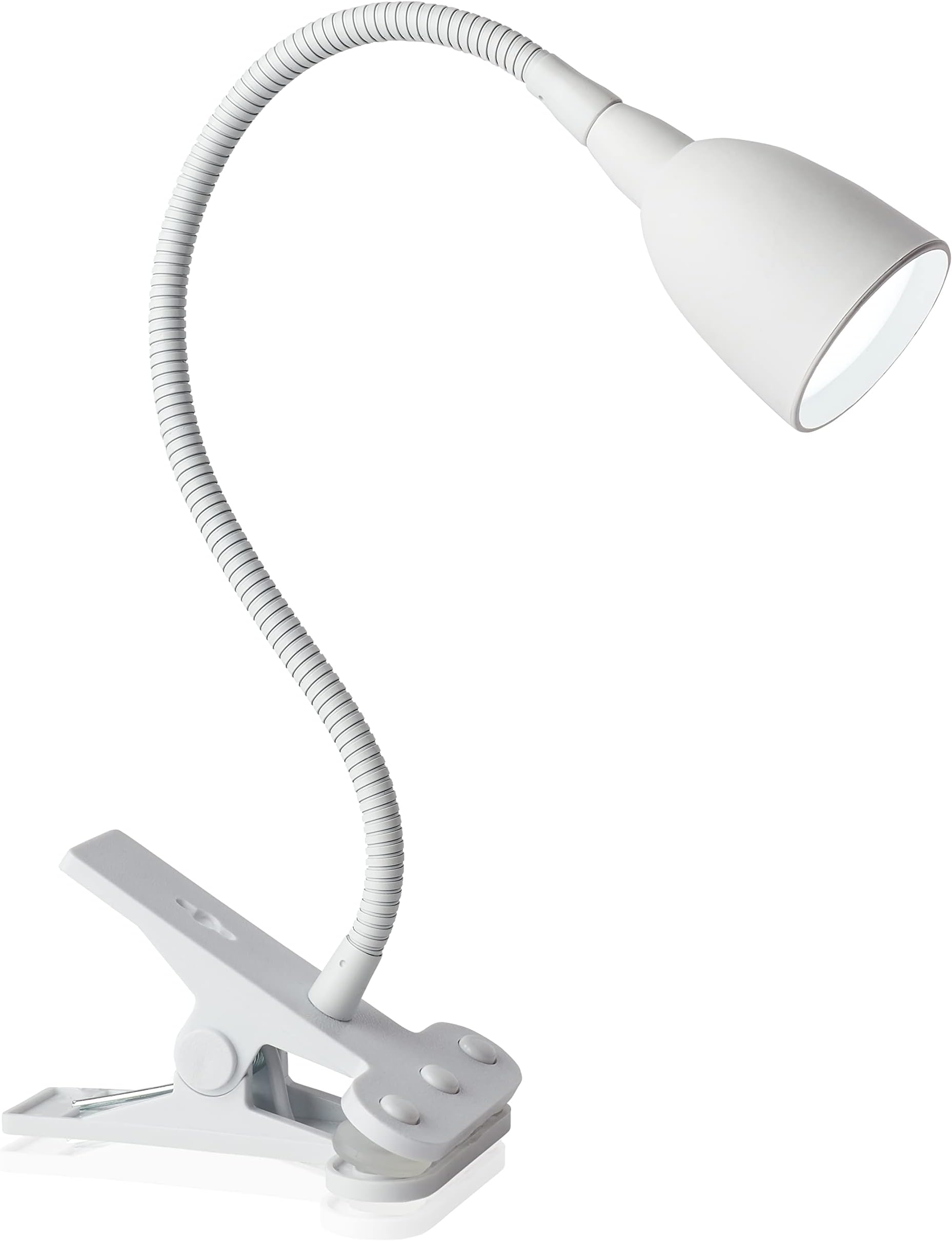 Newhouse Lighting NHCLP-OL-WH Olivia Dimmable and Color Temperature Changing Clamp Light Desk Lamp White