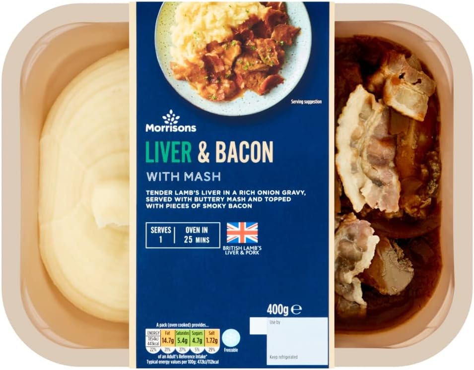 Morrisons Liver & Bacon with Mash, 400g Amazon.co.uk Grocery
