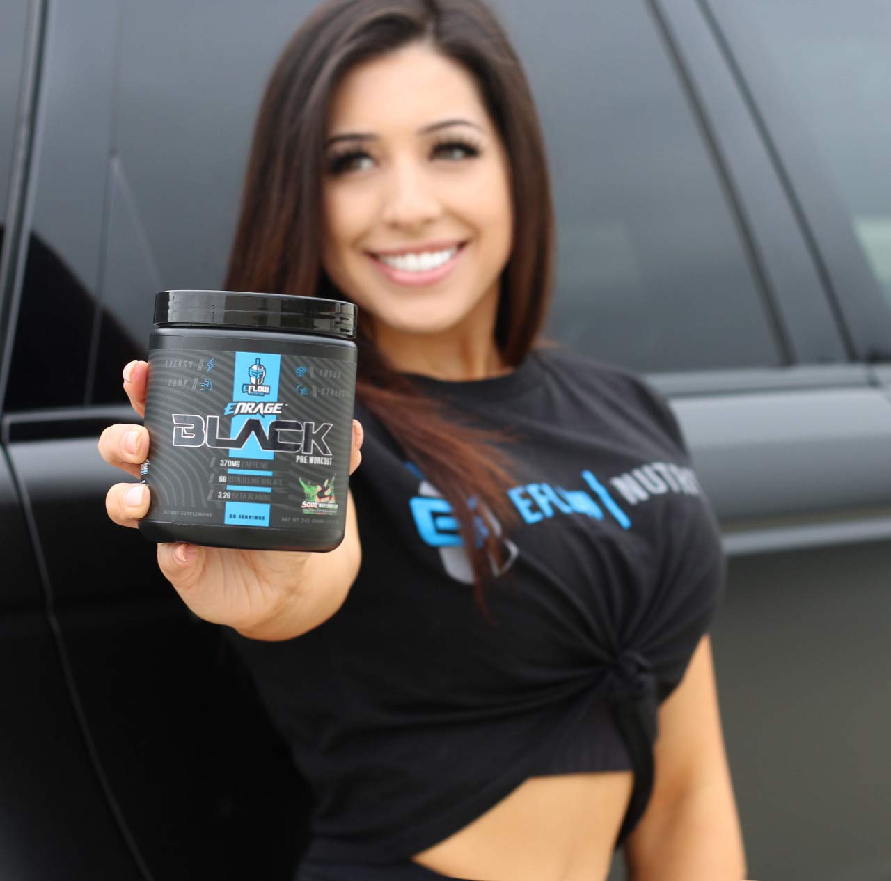 eFlow Nutrition Enrage Black High Stimulant Pre Workout Supplement - Preworkout Powder to Boost Energy, Pumps and Strength - 4 Flavors (30 Servings) (Sour Mango) — Amazon image 4