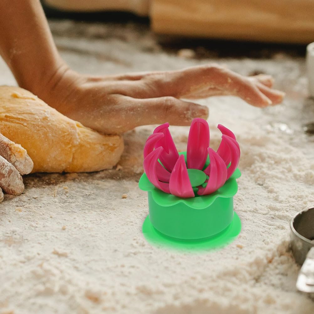 MAGICLULU 4 Pcs Bun Mold Chinese Baozi Maker Bao Making Cooking Gadget Dumpling Bun Maker Pie Maker Machine Bao Bun Moulds Pie Making Mold Dough Plastic Kitchen Utensils Household