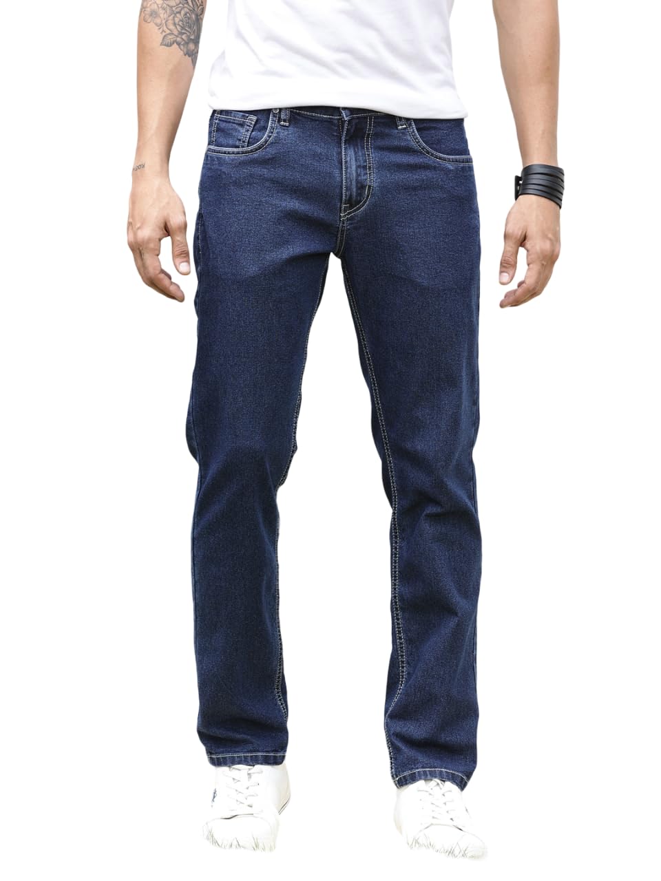 Mens Mid Rise Clean Look Slim Fit Jeans