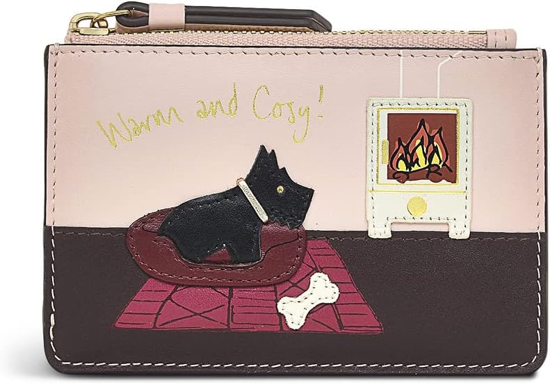 Radley London Warm and Cosy Small Ziptop Coin Purse in Clay Pink