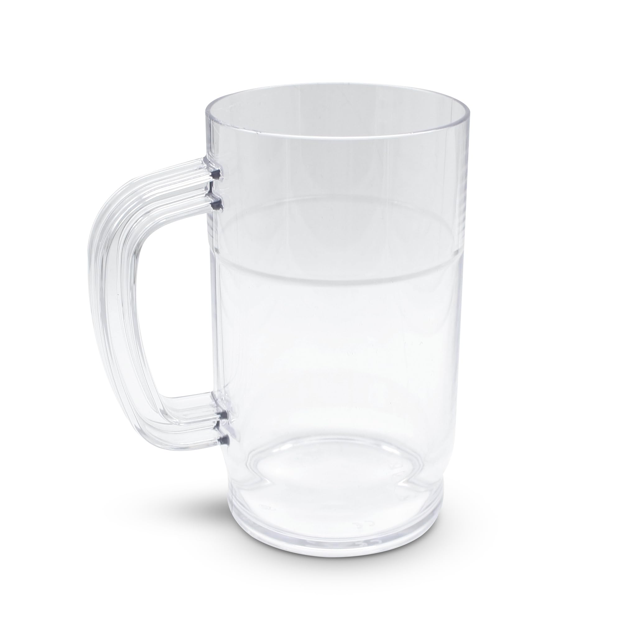 6 Boccali Birra Plastica Trasparente Con Manico 963.9g | Suclain Bicchieri Riutilizzabili Per Birra Whisky Caffè
