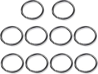 10 قطع من حلقة الأنف المزيفة من JiYanTang ، ثقب حلقة الحاجز الغضروفي الحلزوني ، حلقة الشفاه من الفولاذ المقاوم للصدأ ، حلقات مزيفة للأنف غير مثقوبة ، حلقات الأذن بمشبك الأذن ، مجوهرات ثقب الجسم الصناع