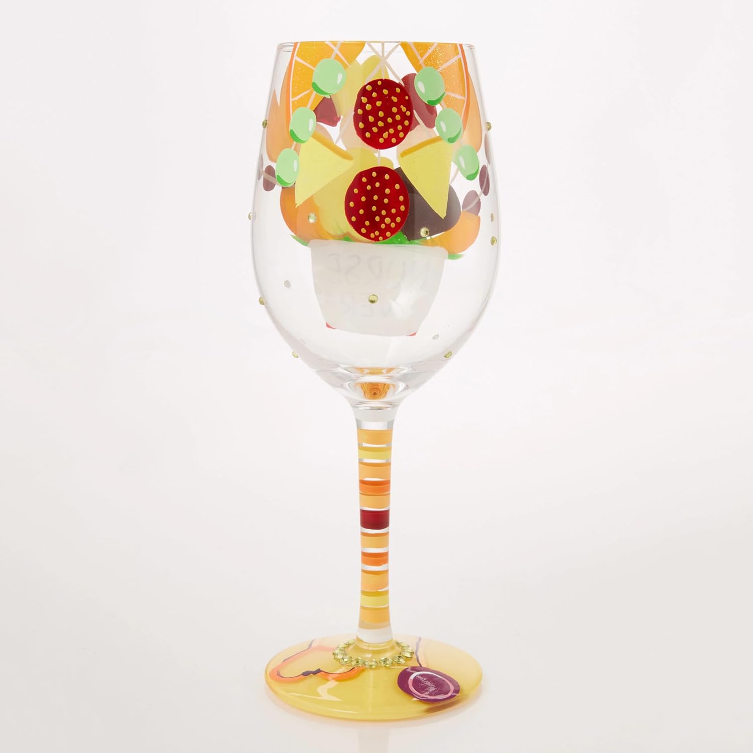 Enesco Lolita Best Nurse Ever Hand-Painted Artisan Wine Glass, 15 Ounce, Multicolor