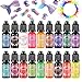 Produktbild Epoxidharz Farbe 18er x 10ml - Flüssig Seifenfarbe Set, UV Harz Farben Pigmente Flüssigkeit Farbstoff für DIY Kit Resin, Epoxy, Seifenherstellung, Kunsthandwerk, Schmuck, Bastel