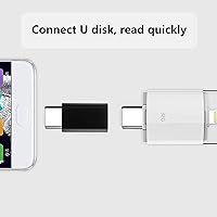 Vista 5 de VAKS Adaptador USB C (paquete de 4), adaptador USB C macho a hembra, soporta carga rápida y extensión de transferencia de datos, compatible