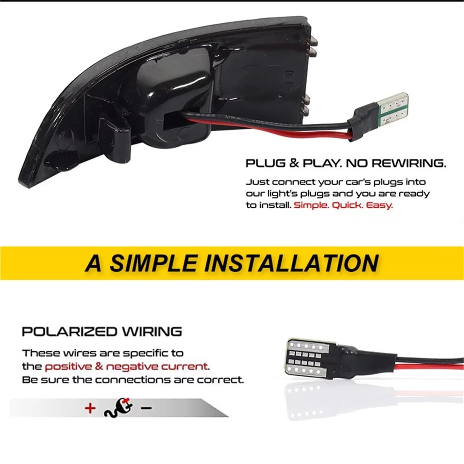 Genérico intermitente automóvil Para Fluence Para Latitude Para Grand Para Scenic Para Laguna 3 LED Ámbar Luces Espejo Frontal Lateral Señal Giro luz señalización