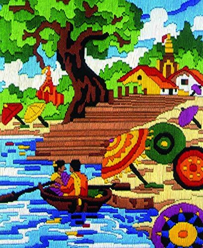 HUNNY- BUNCH® Premium Anchor Stitch Kit for Children to Adults Crafters, Long Stitch Kit with Beautiful 23 Cotton Skeins (Art - AIM2000-00020 - Carnival Time) (B0D3DYDTW2) Amazon Price History, Amazon Price Tracker