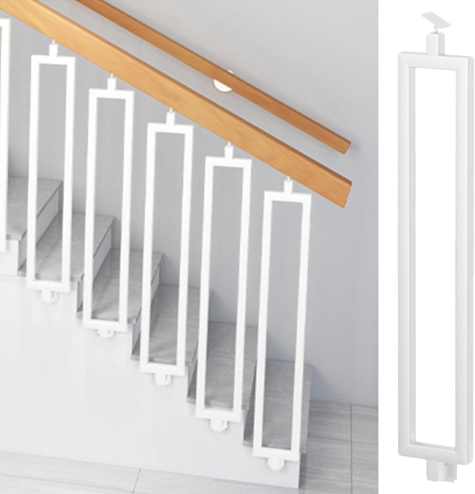 Balustres faciles à installer et orientables pour rénovation de rampe inclinée