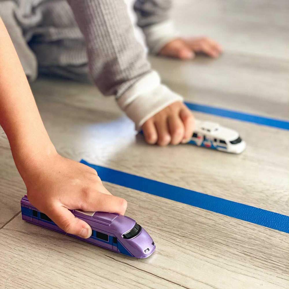 Crelloci 1CORPER Toys Bullet Train Pull Back Toy High Speed City Train Modern Locomotives for Kids Toddle Boys - Bundle of 11