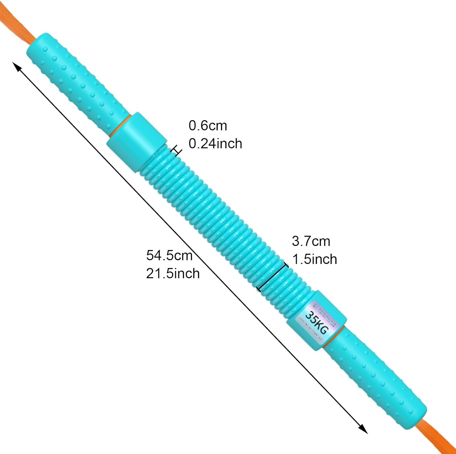 Power Twister Bar, Arm Trainer for Beginners Spring Chest Expander Strength Builder Strengthener for Shoulder, Arms, Forearm and Chest Exercises