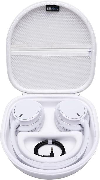 Headphones Case Compatible with JBL Tune 720BT / 770NC / 780NC, Live 780NC / 770NC / 660NC, Bose, Sony, Skullcandy, KVIDIO, TOZO, BERIBES, Soundcore Bluetooth Headphones White Hard Shell