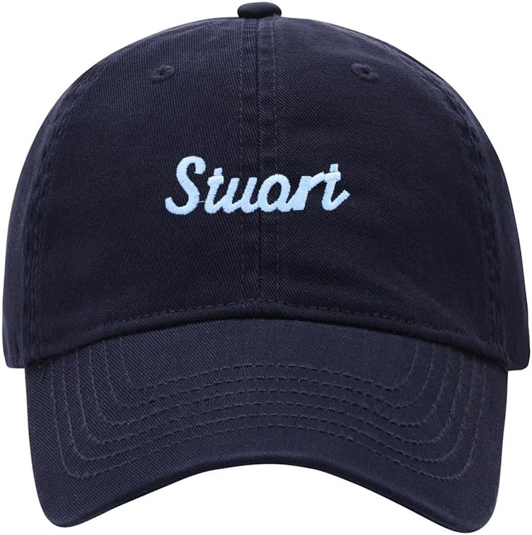 Baseball Cap Men Name Stuart Gift Embroidered Washed Cotton Dad Hat Baseball Caps