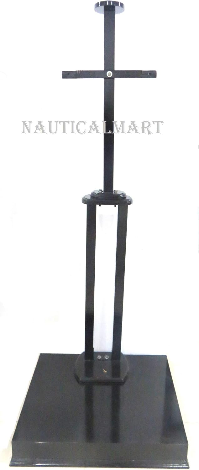 NauticalMart Full Suit of Armor Wooden Black Stand