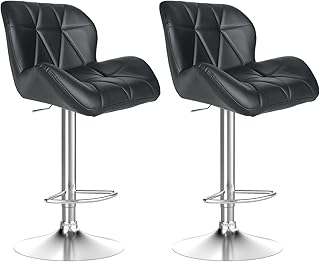 bigzzia Bar Stools Set of 2, Swivel Bar Stool...,