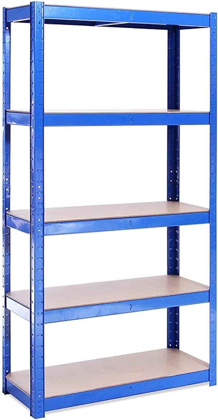 Garage Shelving Units: 71 x 35 x 18 inches | Heavy Duty Racking Shelves for Storage - 1 Bay, Blue 5 Tier (400 lbs Per Shelf), 2000 lbs Capacity | for Workshop, Shed, Office | 5 Year Warranty