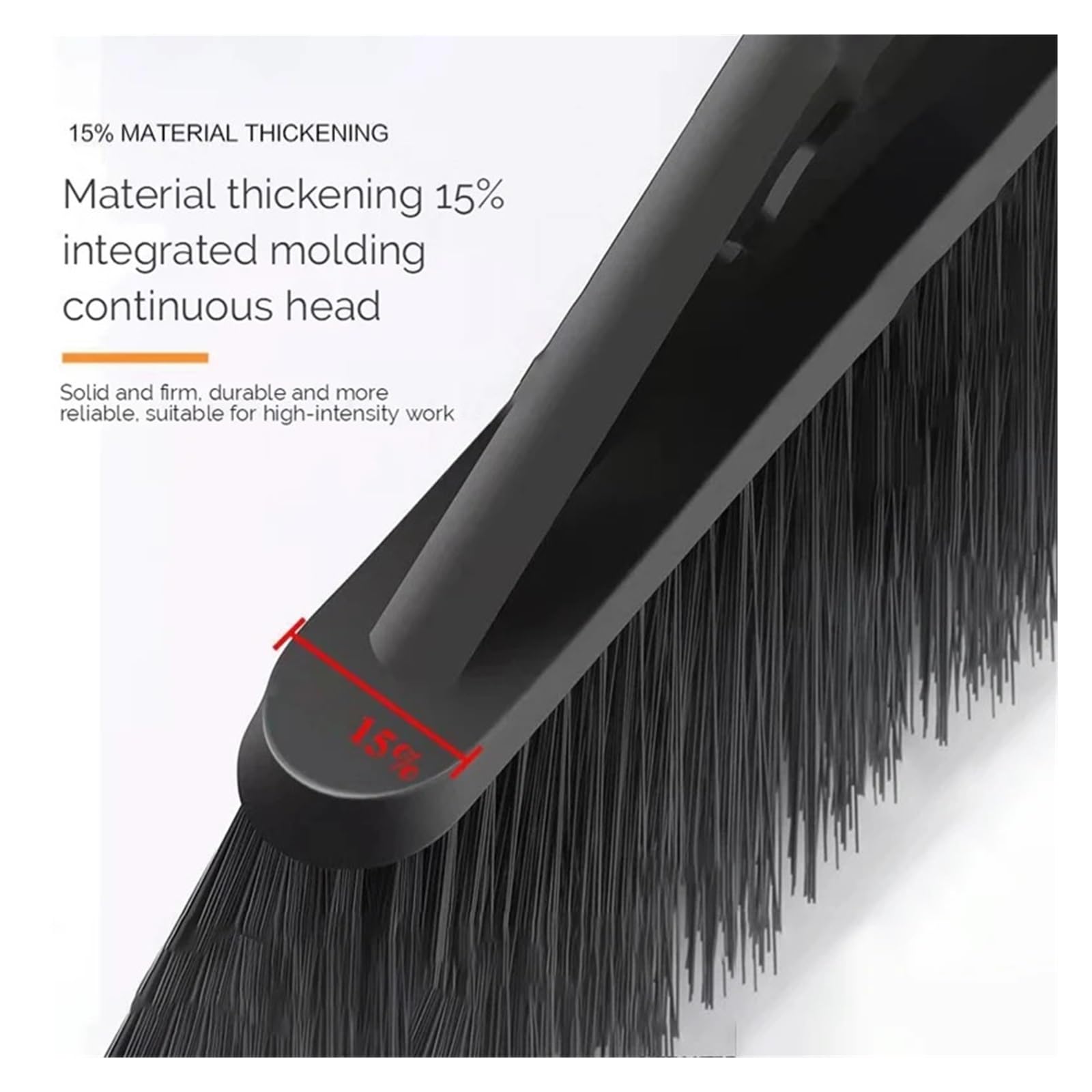 Escoba de Exterior de 50 cm, Herramienta de Limpieza doméstica, saneamiento, almacén, fábrica, jardín, Patio, Escoba de cerdas duras Que Ahorra Trabajo.