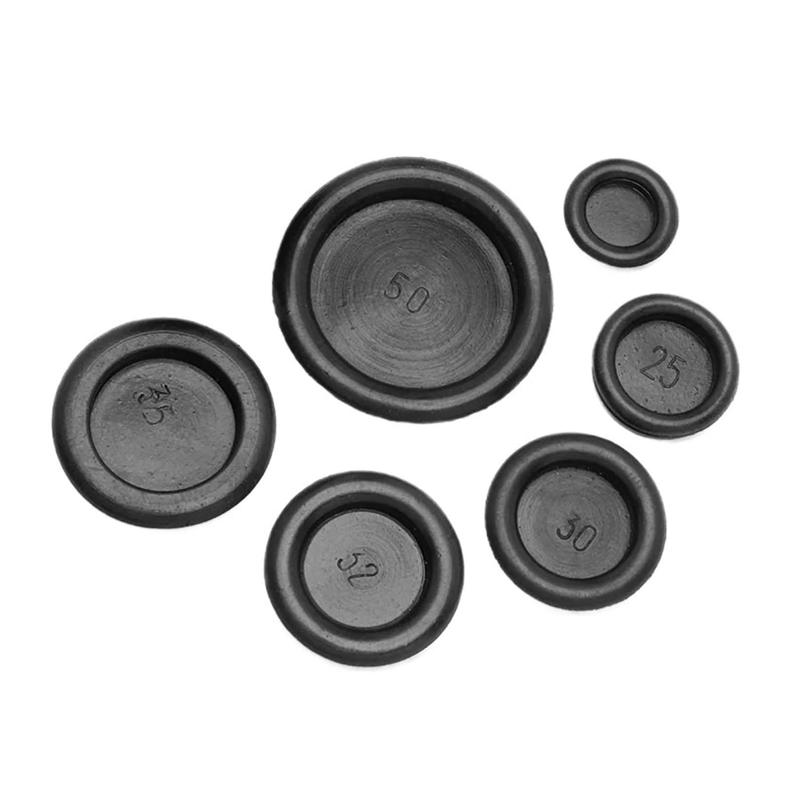 Blanking Blind Rubber Wiring Grommets Single Sided Hole Plug Electrical Wire Gasket for Protect Cable Black(35mm(10Pcs))