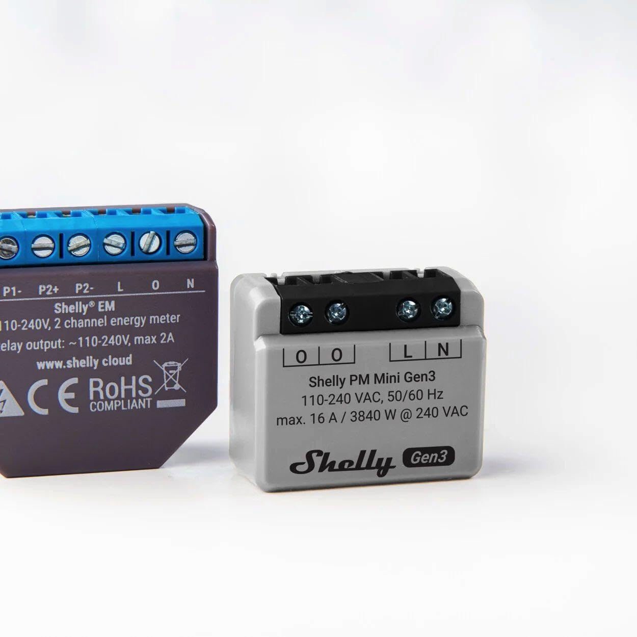 Shelly Plus PM Mini Gen 3 bezprzewodowy przełącznik Wi-Fi, Bluetooth