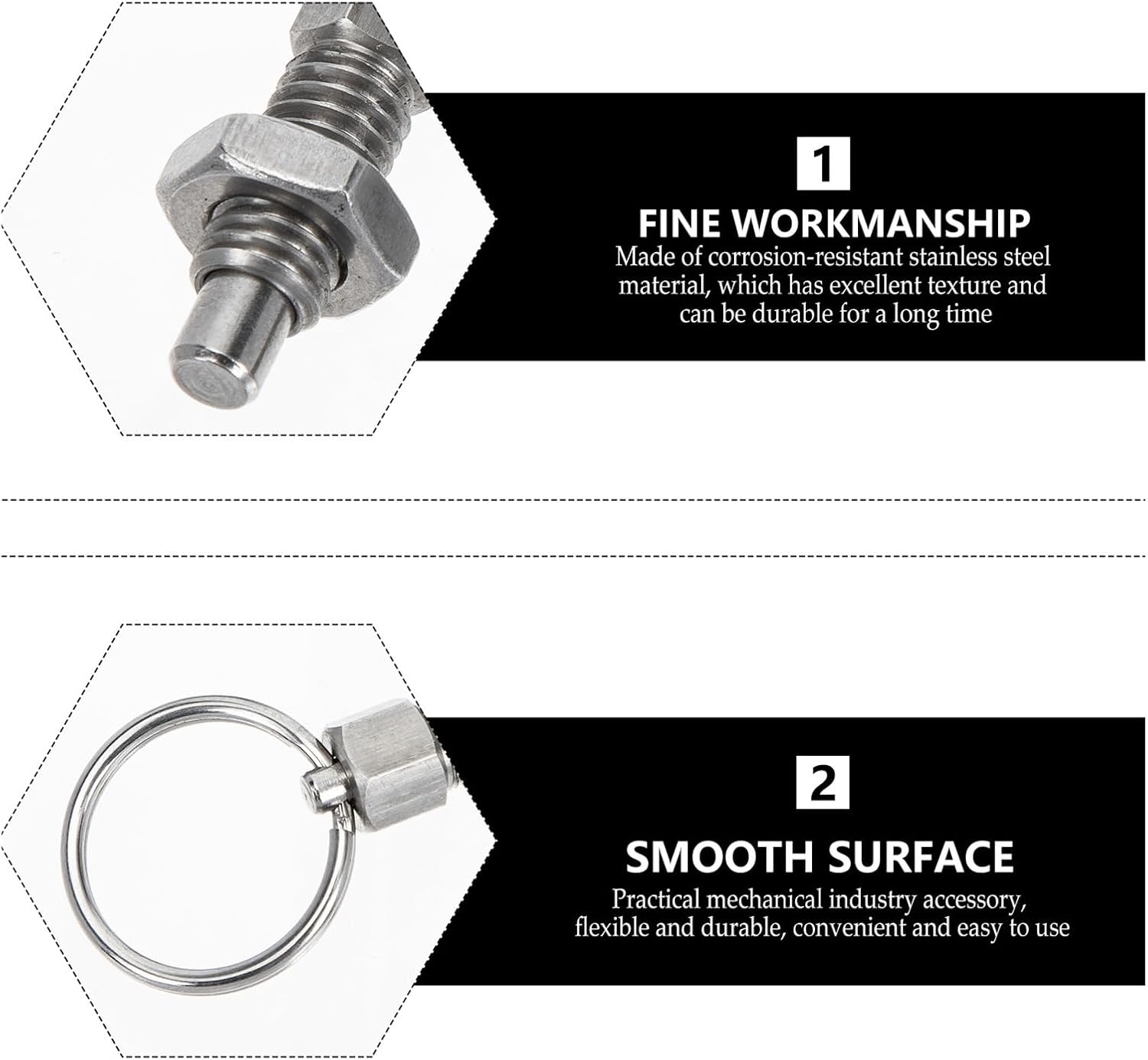 IOFIT 4 Pcs Pull Lock up Indexing Plunger Spring-Loaded Pulls Mechanic Accessories Telescopic