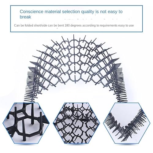 BUYTER Pacote com 12 tapetes quadrados para gatos de 21 x 15 cm com espigões, protetores repelentes