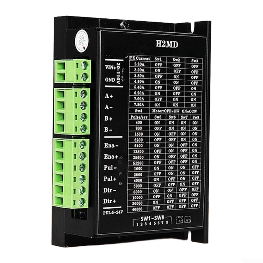 Controlador de motor paso a paso 24 – 80 V CC para 6 A DSP controlador motor paso a paso