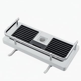 Shower Caddy, Wall-Mounted PP Plastic Bathroom Storage Rack with Open-Frame Drainage for Shampoo and Toiletries (1 PC)