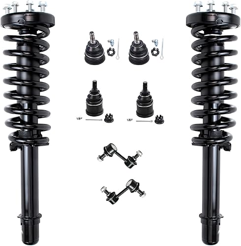 Miniatura 133 de Detroit Axle - Kit de puntales delanteros de 6 piezas para Chevrolet Aveo Aveo5 Pontiac G3 Wave, barra estabilizadora, varillas de acoplamiento