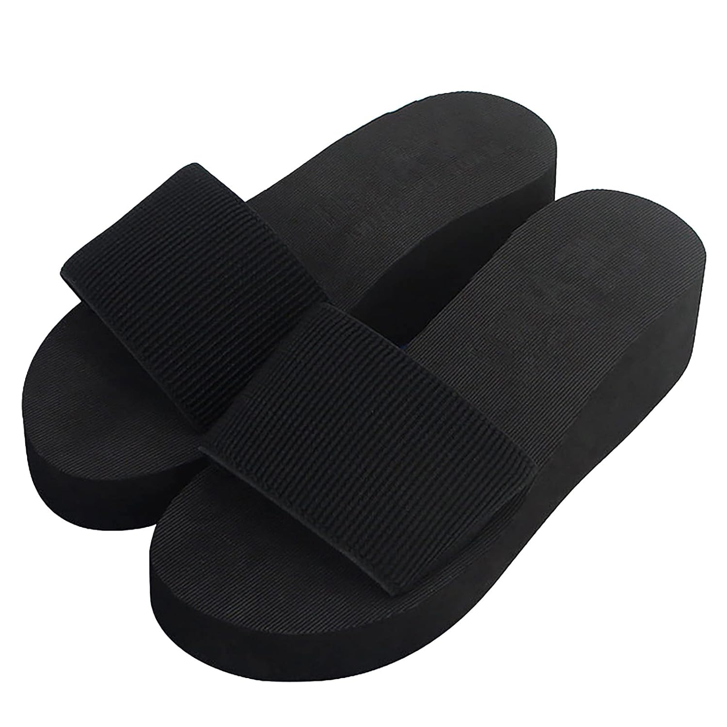 oiangi Wedge Sandals for Women Casual Summer Fashion Slope Heel Flip-Flop Beach Slippers Non-Slip Platform Shoes