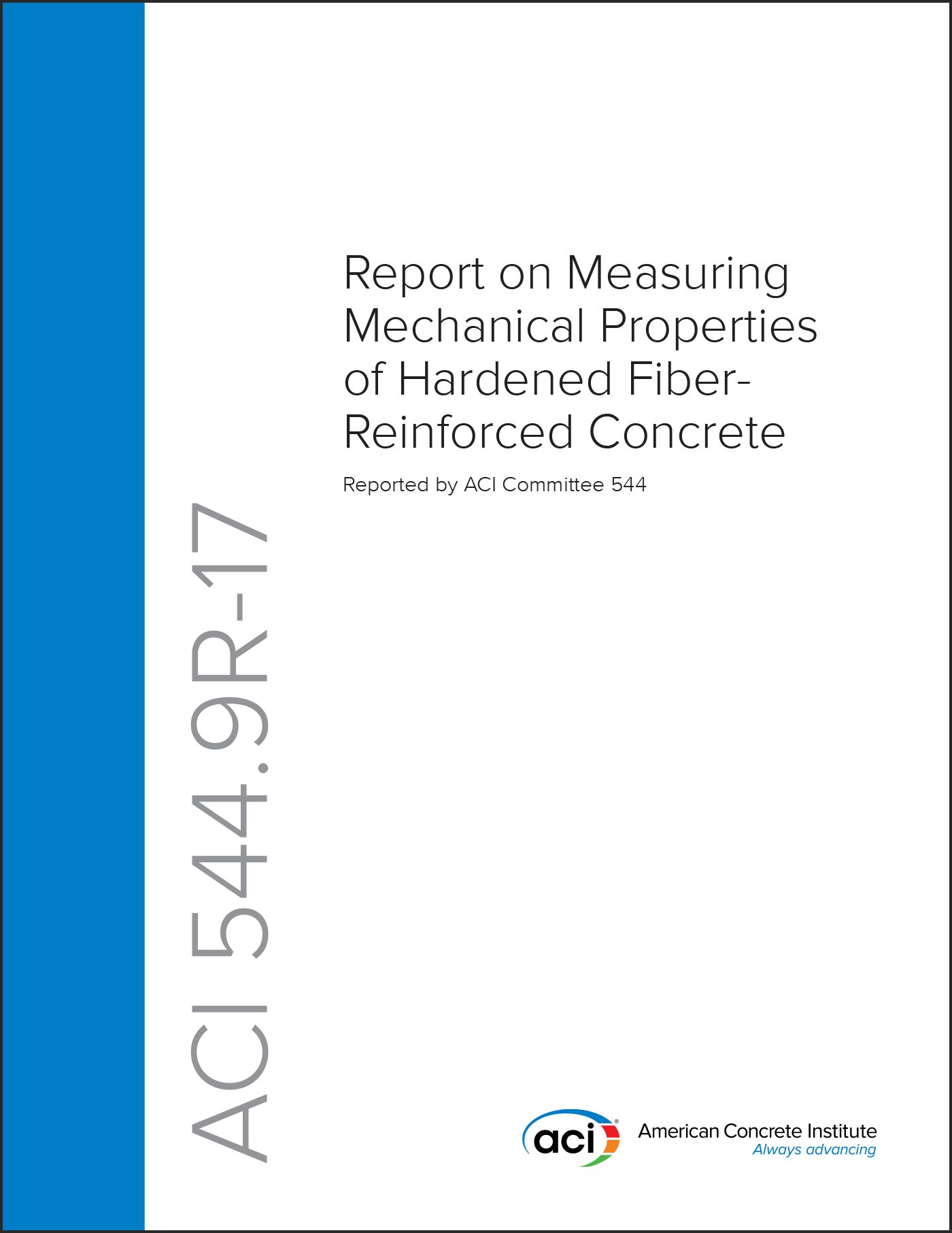 Béton renforcé de fibres guide ACI 544.9R-17 propriétés mécaniques